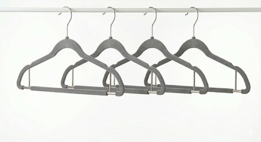 Elegant Grey Hanger Set