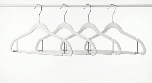 Elegant White Hanger Set