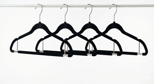 Elegant Black Hanger Set